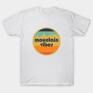 Mountain Vibes Retro Circle T-Shirt